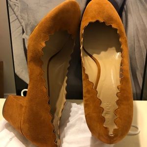 Chloe Scalloped Ballerina Pumps